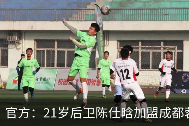 官方：21岁后卫陈仕晗加盟成都蓉城，出自鲁能青训、有留洋经历